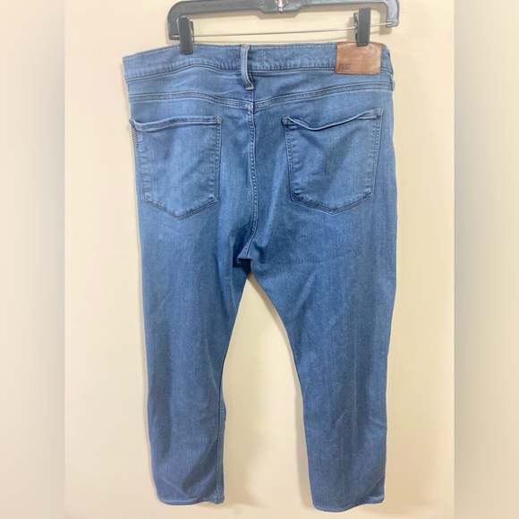 Paige Men’s Federal Tapered Jeans in Burnett Size 36 Light Wash Slim Straight - Picture 6 of 16